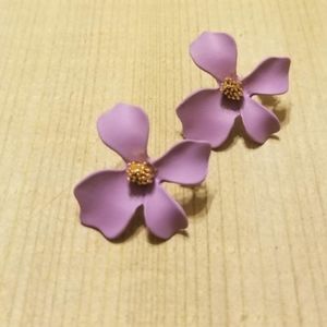 New Lavender 3D Realistic Flower Stud Earrings